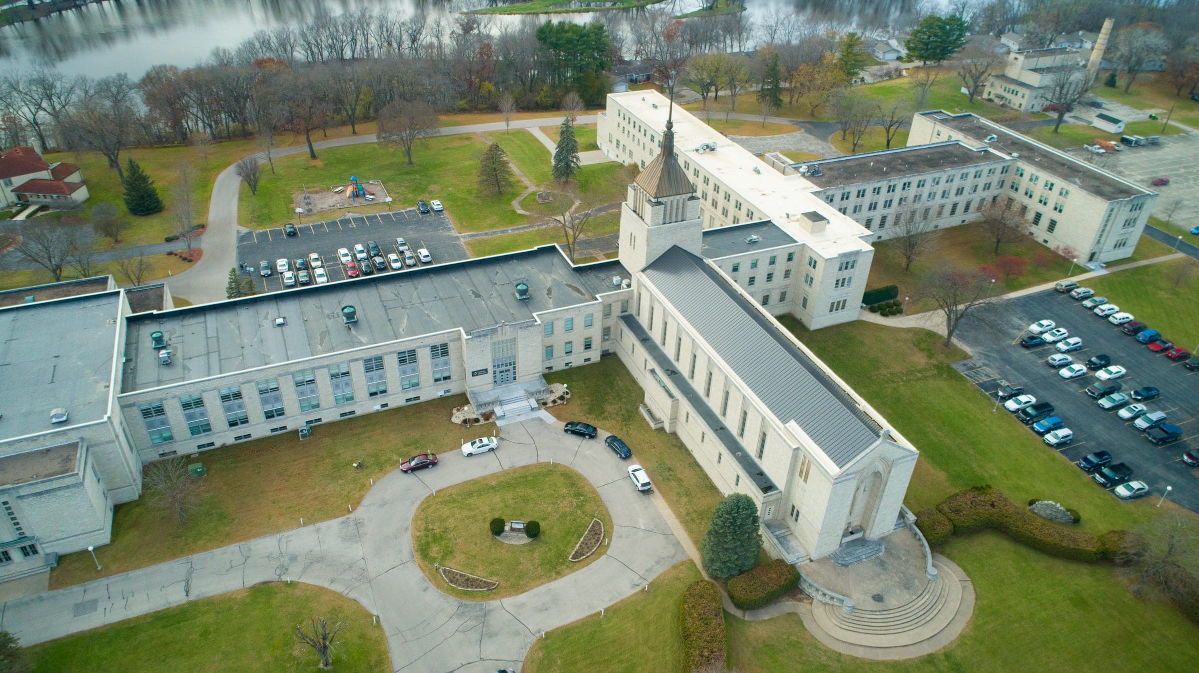 Commercial reroof at the Diocese of La Crosse, La Crosse, Wisconsin