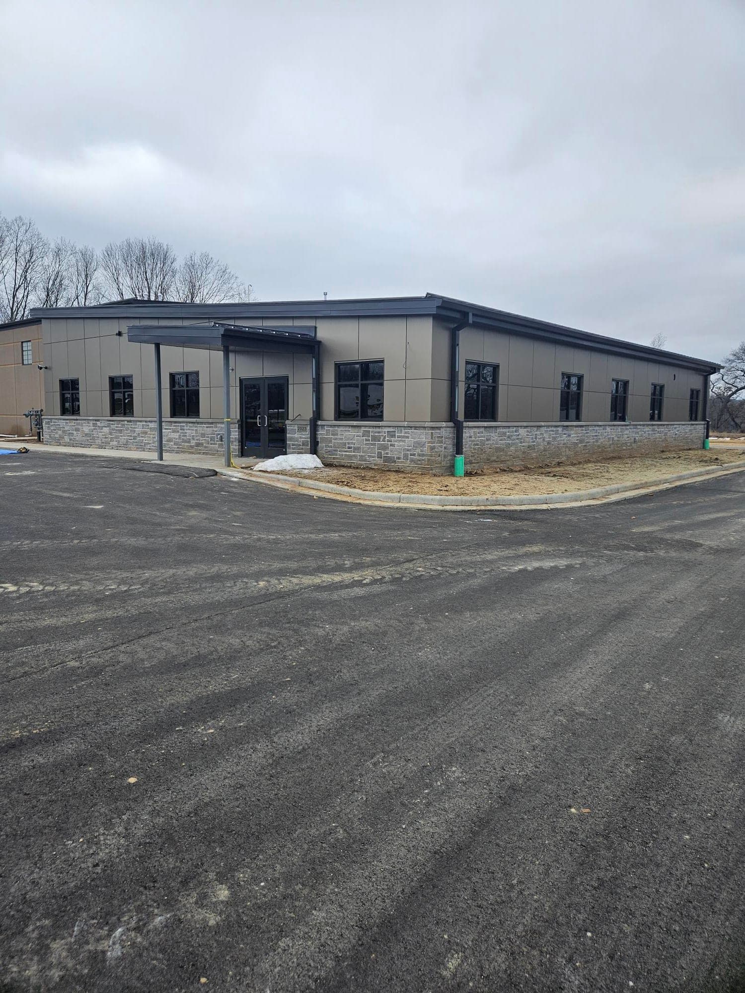 Wall panel installation at Hamilton Public Works, Hamilton, Wisconsin