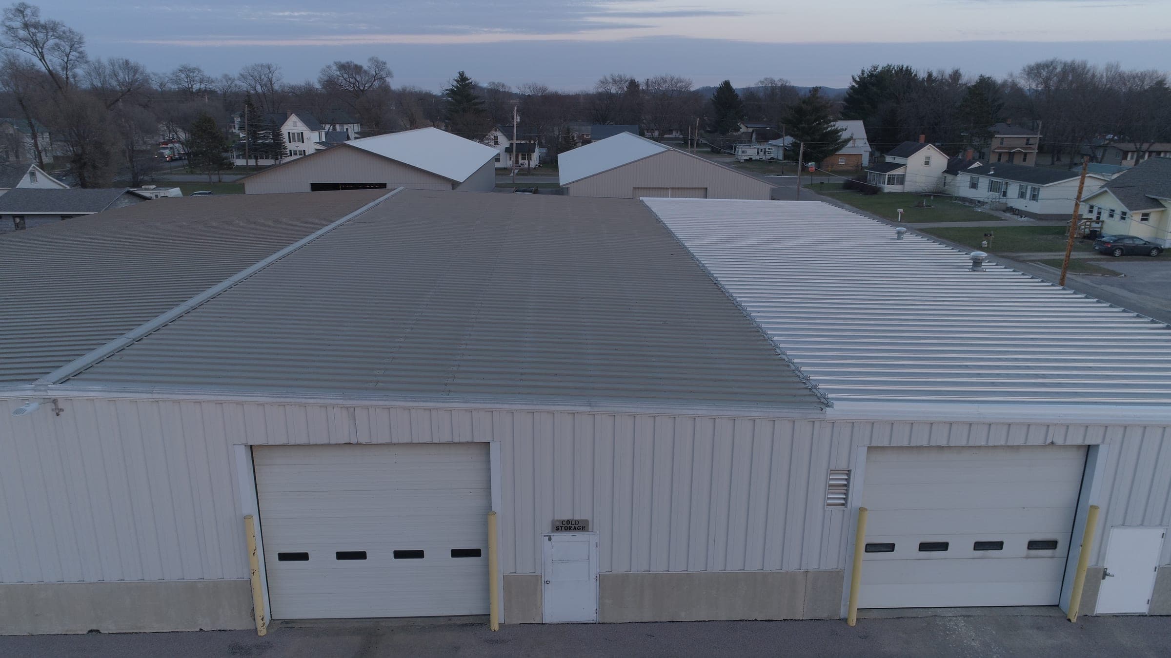 Commercial reroof at Sparta Garage, Sparta, Wisconsin