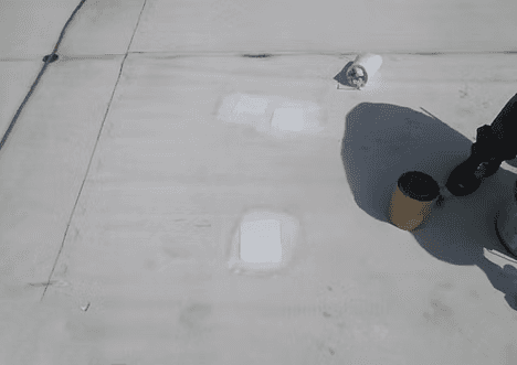 Roof failure documented during a leak service call